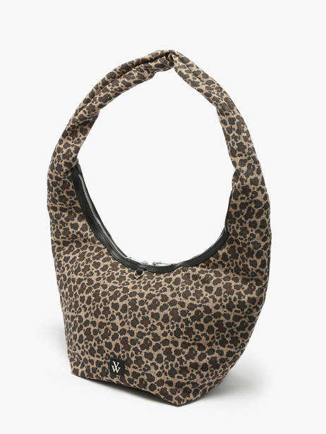 Sac Porté épaule Leopard Polyester Vanessa wu Multicolore leopard MA0130 vue secondaire 2