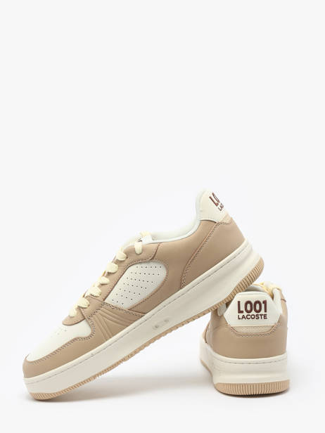 Sneakers In Leather Lacoste Beige men 9SMA0045 other view 2