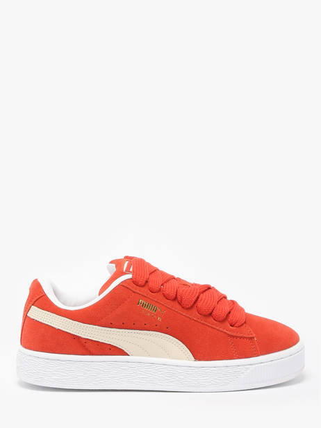 Sneakers In Leather Puma Red women 39520552