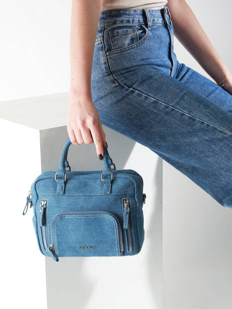 Sac Bandoulière Denim Coton Nat et nin Bleu denim DE vue secondaire 1