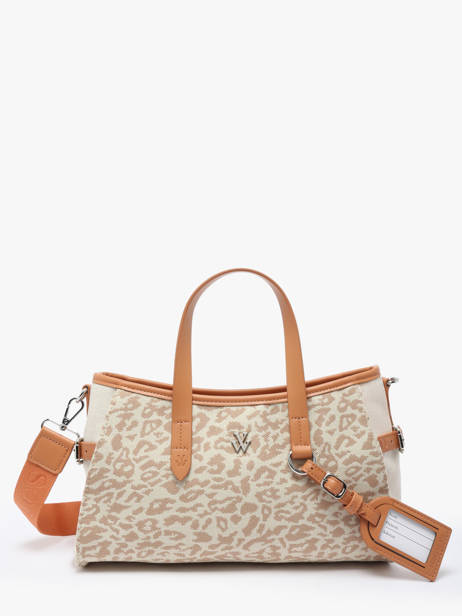 Sac Porté Main Leopard Polyester Vanessa wu Marron leopard MA0132M