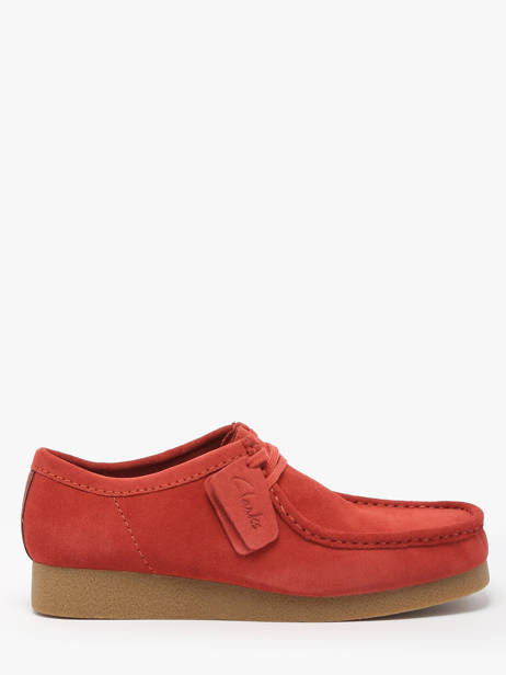 Derby Shoes In Leather Clarks Red men 26180921