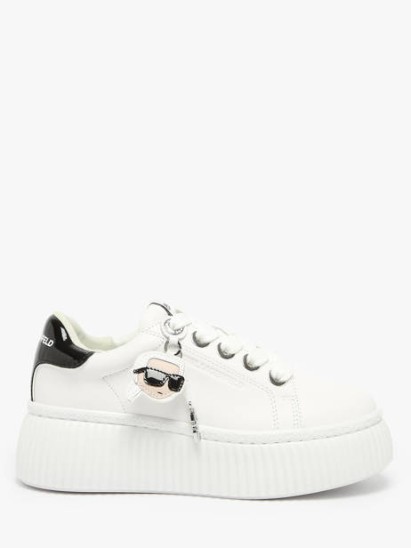 Sneakers In Leather Karl lagerfeld White women KL42376T