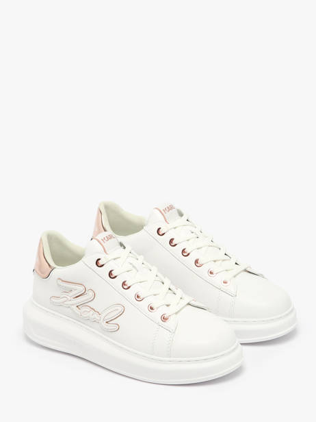 Sneakers In Leather Karl lagerfeld White women KL62511A other view 1