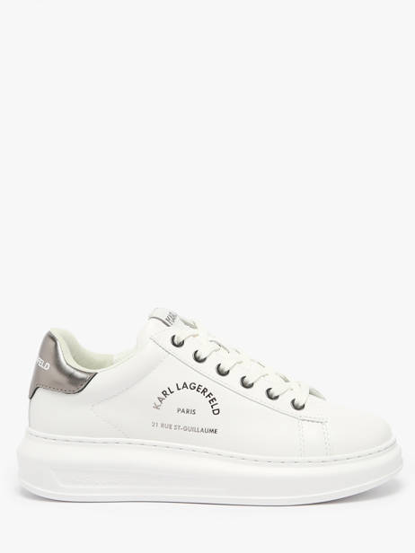 Sneakers In Leather Karl lagerfeld White women KL62538K