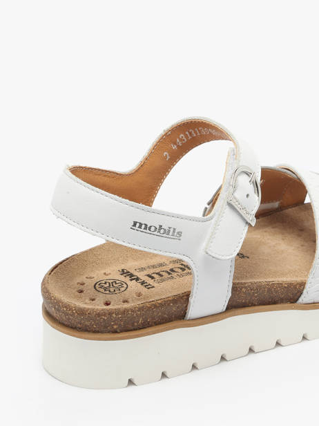 Sandals In Leather Mephisto White women P5146718 other view 2