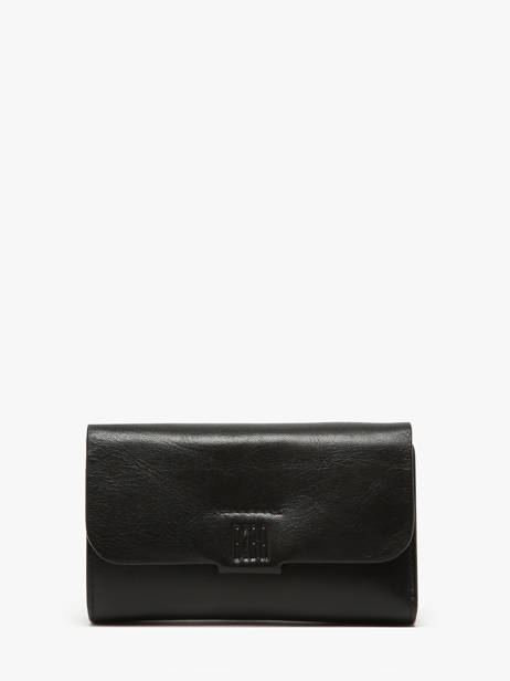 Portefeuille Cuir Biba Noir wallet VET1L