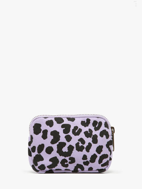 Porte-monnaie Hindbag Violet leopard LE vue secondaire 2