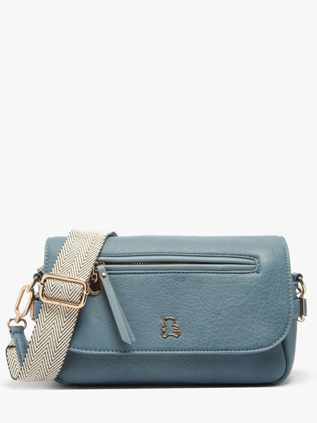 Sac Bandoulière Zip Lulu castagnette Bleu zip YRONDE