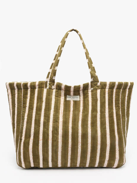 Sac Porté épaule Floral Coton Bindi atelier Vert floral MS