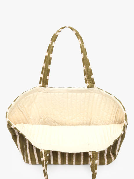 Sac Porté épaule Floral Coton Bindi atelier Vert floral MS vue secondaire 3