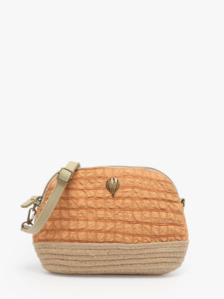 Sac Bandoulière Gaufrette Polyester Le voyage en panier Orange gaufrette PM883