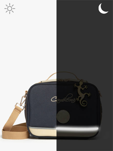 Sac Gouter 1 Compartiment Cameleon Bleu vintage fantasy BL24 vue secondaire 6