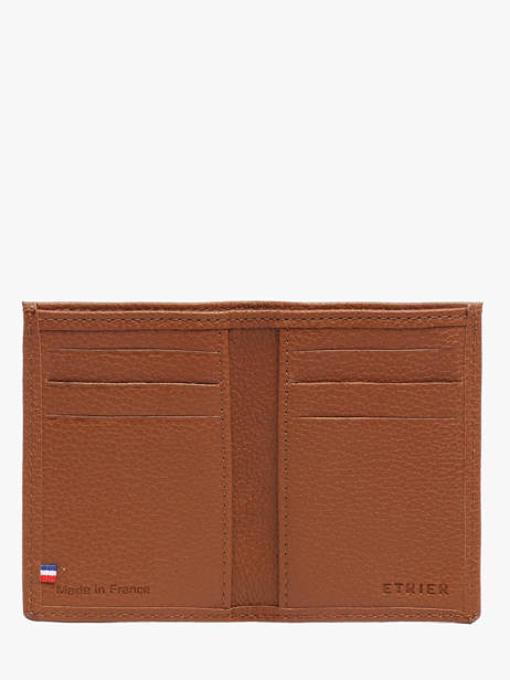 Porte-cartes Madras Cuir Etrier Marron madras EMAD013 vue secondaire 1