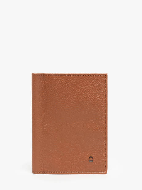 Étui Passeport Madras Cuir Etrier Marron madras EMAD025