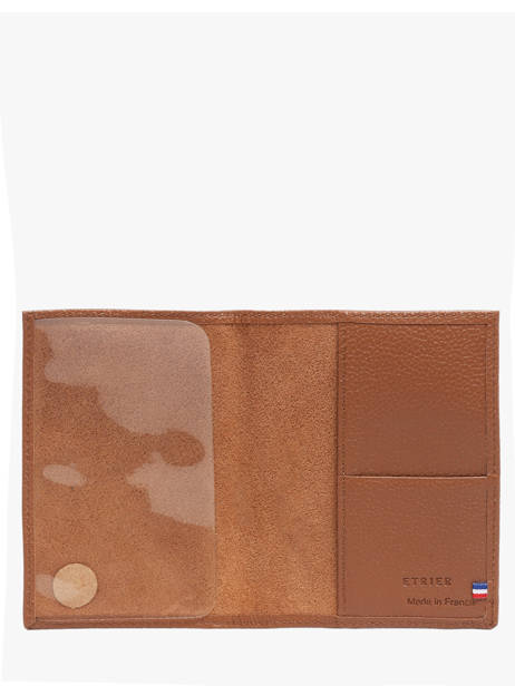 Étui Passeport Madras Cuir Etrier Marron madras EMAD025 vue secondaire 1