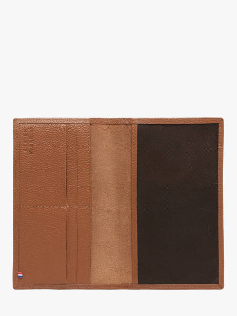 Porte-chéquier Madras Cuir Etrier Marron madras EMAD905 vue secondaire 1