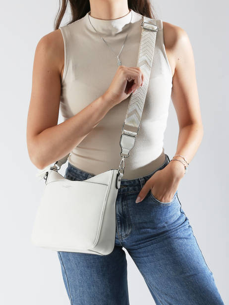 Sac Bandoulière Grained Miniprix Blanc grained F8575 vue secondaire 1
