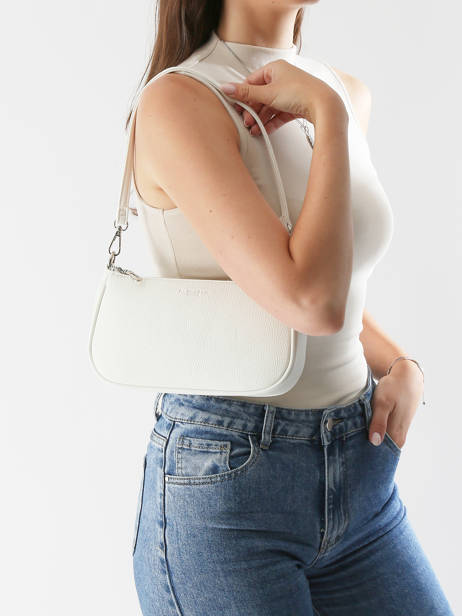 Sac Porté épaule Et Bandoulière Grained Miniprix Blanc grained F3699 vue secondaire 1