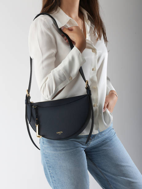 Sac Bandoulière Faubourg Cuir Lancel Bleu faubourg A13525 vue secondaire 1