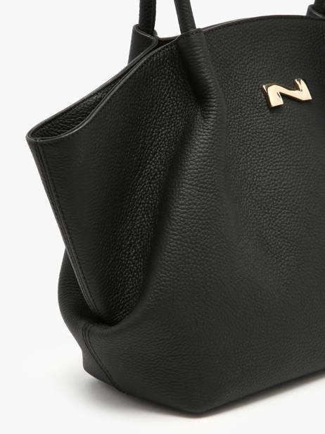 Sac Porté épaule Galatée Cuir Nathan baume Noir nymphea 3 vue secondaire 2
