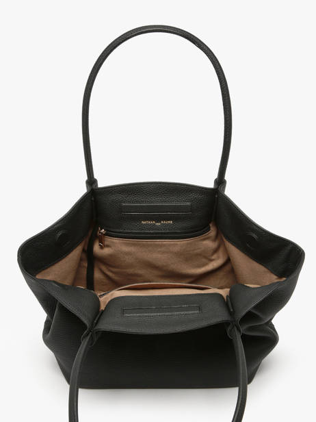 Sac Porté épaule Galatée Cuir Nathan baume Noir nymphea 3 vue secondaire 3