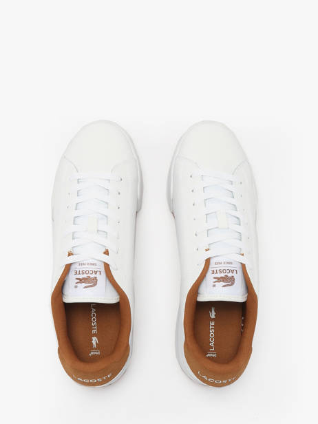 Sneakers En Cuir Lacoste Blanc men SMA0051 vue secondaire 3