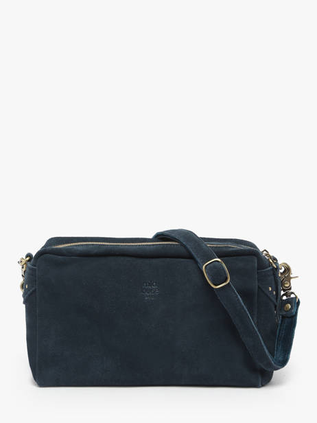 Sac Bandoulière Vintage Cuir Mila louise Bleu vintage 23673V vue secondaire 4