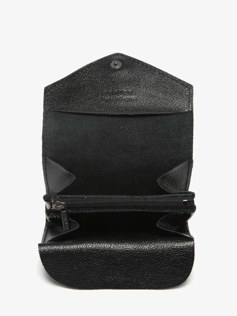 Porte-monnaie Cuir Etrier Noir etincelle irisee EETI5018 vue secondaire 1