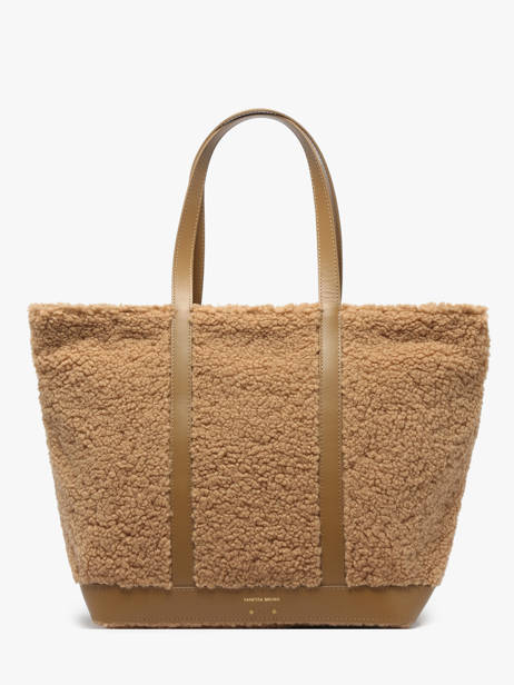 Le Cabas L Zippé Shearling Et Cuir Vanessa bruno Marron cabas 15V40409