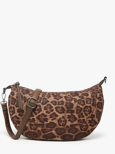 Sac Bandoulière Leopard Miniprix Marron leopard L