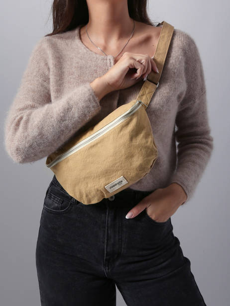Le Sac Banane Custine Coton Recyclé Rivedroite Beige timeless CUSTITIM vue secondaire 1