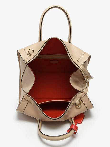 Sac Bowling M Bcbg Cuir Lancel Beige bcbg A13690 vue secondaire 3