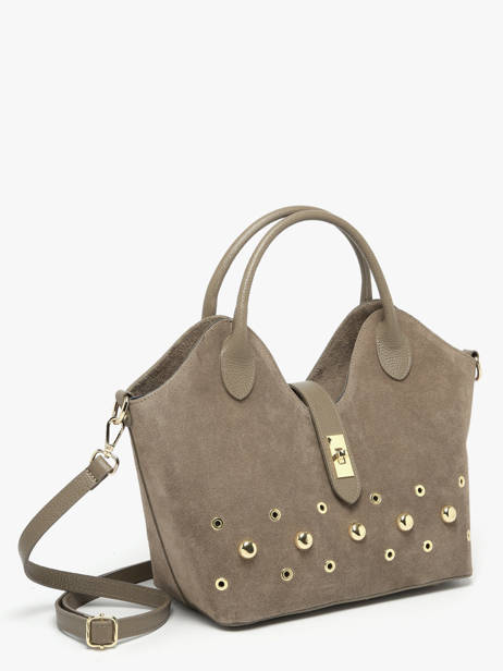 Sac à Main Velvet Studs Milano Marron velvet studs VS25092 vue secondaire 2
