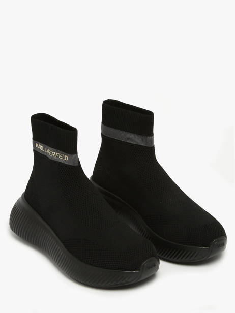 Sneakers Chaussettes Kreeper Run Mid Karl lagerfeld Noir women KL64444 vue secondaire 1