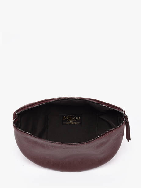 Sac Banane Caviar Cuir Milano Rouge caviar CA21123 vue secondaire 3