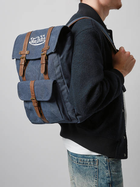 Sac à Dos Navy Von dutch Bleu bags NAVY vue secondaire 1
