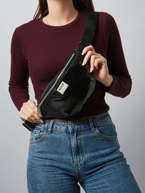 Sac Banane Wouf Noir glossy BW250023 vue secondaire 1