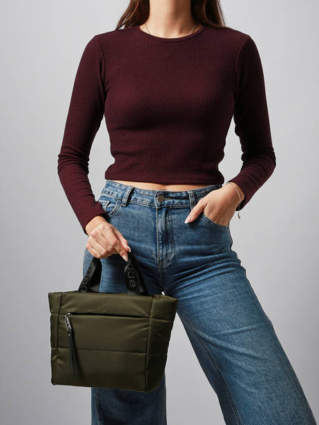 Sac Porté Main Et Bandoulière Cumulus Nylon Recyclé Aube Vert cumulus 101CS04 vue secondaire 1