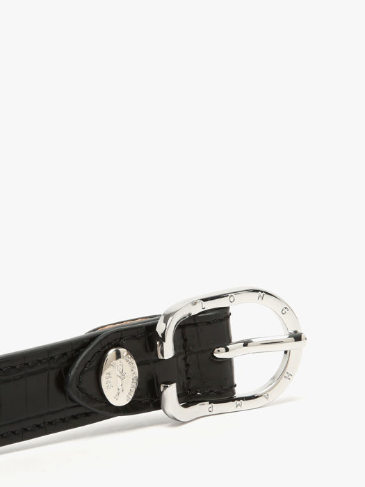 Longchamp Longchamp pocket croco Ceinture Noir