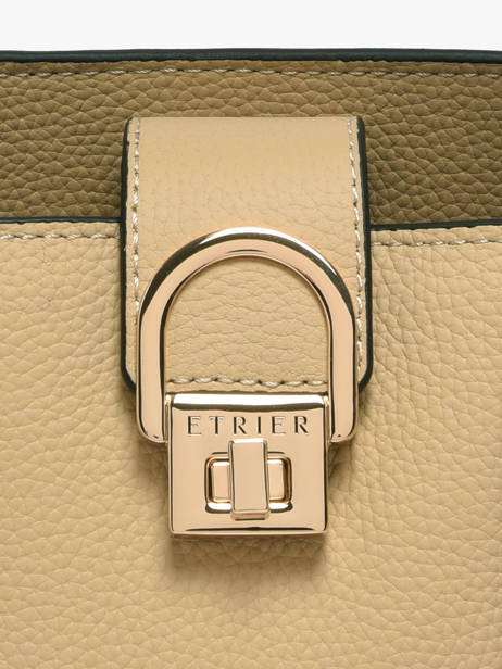Sac Porté Main M Equestre Cuir Etrier Beige equestre EEQT142M vue secondaire 5