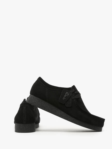 Chaussures Derbies Wallabee En Cuir Clarks Noir men 26172820 vue secondaire 2