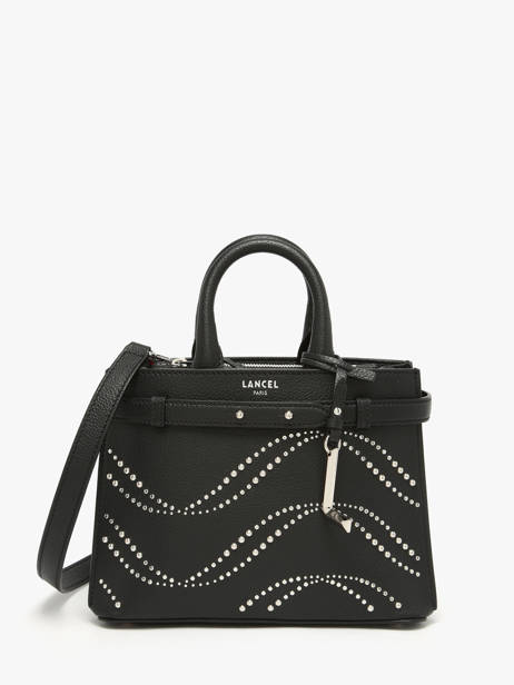 Sac à Main S Faubourg Studs Cuir Lancel Noir faubourg A14025