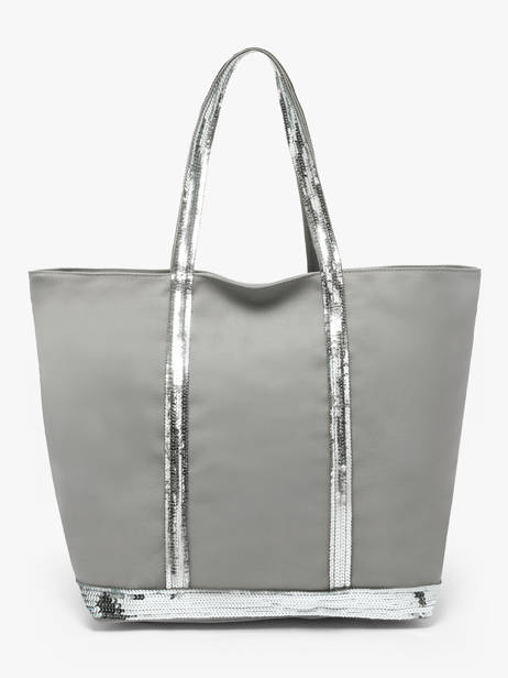 Le Cabas L Zippé Paillettes Vanessa bruno Gris cabas 1V40409 vue secondaire 4