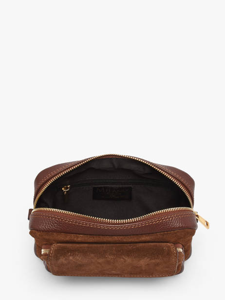 Sac Bandoulière Velvet Caviar Cuir Milano Marron velvet caviar VC25067 vue secondaire 3