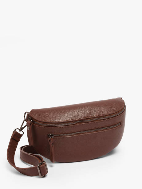 Sac Banane Caviar Cuir Milano Marron caviar CA23111 vue secondaire 2