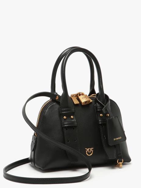 Sac Bandoulière Love Bag Icon Cuir Pinko Noir love bag icon 5333A0QO vue secondaire 2