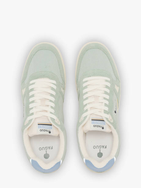 Sneakers En Cuir Faguo Vert men 26CG9202 vue secondaire 3