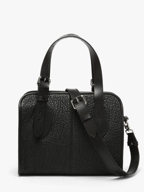 Sac Porté Main Vintage Cuir Paul marius Noir vintage S vue secondaire 4