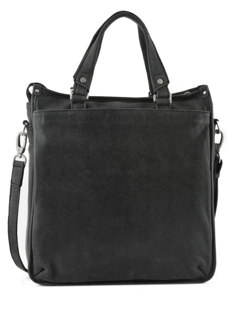 Leather Destroy Business Bag Arthur & aston Black destroy 62-1074